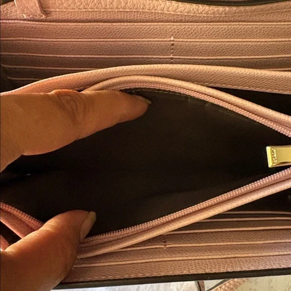 FURLA Blush Pink Leather Three Compartment Crossbody Bag - Picture 9 of 9